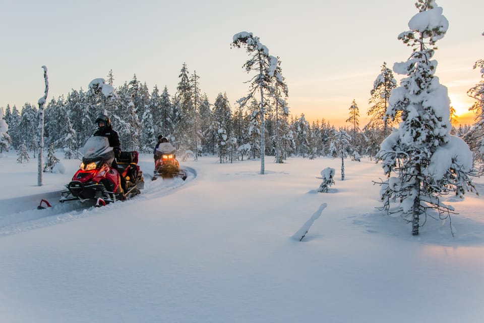 snowmobile tours in rovaniemi lapland 